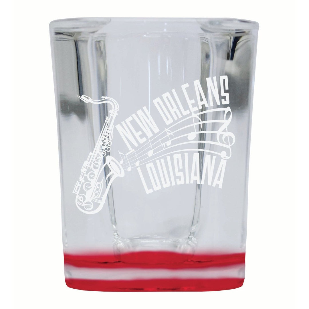 Orleans Louisiana Souvenir 2 Ounce Engraved Shot Glass Square Image 3