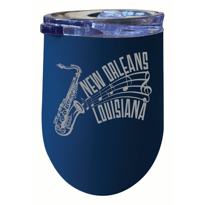 Orleans Louisiana Souvenir 12 oz Engraved Insulated Wine Stainless Steel Tumbler Image 4