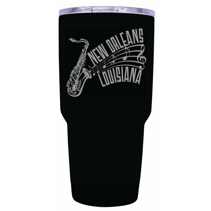 Orleans Louisiana Souvenir 24 oz Engraved Insulated Stainless Steel Tumbler Image 1