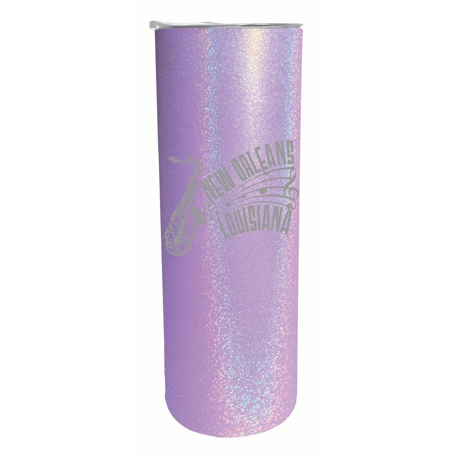 Orleans Louisiana Souvenir 20 oz Engraved Insulated Stainless Steel Skinny Tumbler Image 1