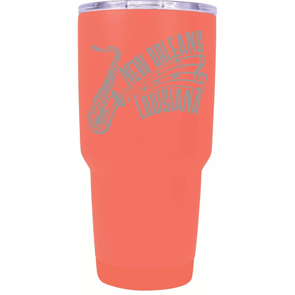 Orleans Louisiana Souvenir 24 oz Engraved Insulated Stainless Steel Tumbler Image 2