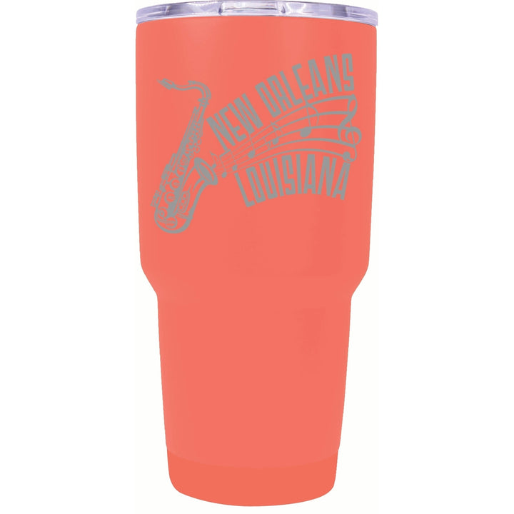 Orleans Louisiana Souvenir 24 oz Engraved Insulated Stainless Steel Tumbler Image 2