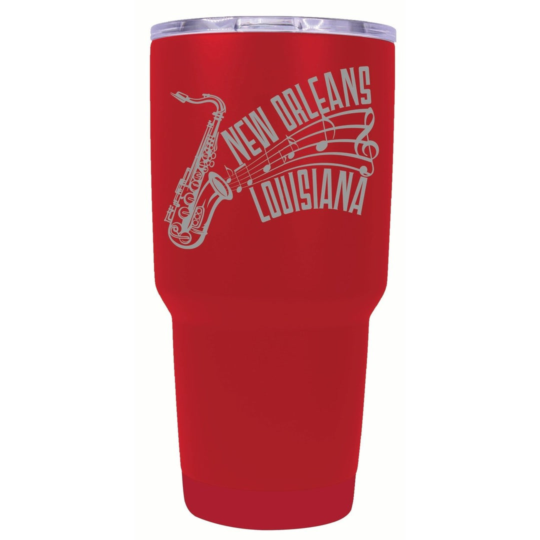 Orleans Louisiana Souvenir 24 oz Engraved Insulated Stainless Steel Tumbler Image 4