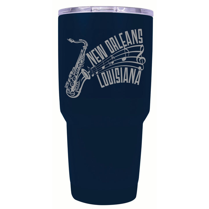 Orleans Louisiana Souvenir 24 oz Engraved Insulated Stainless Steel Tumbler Image 4