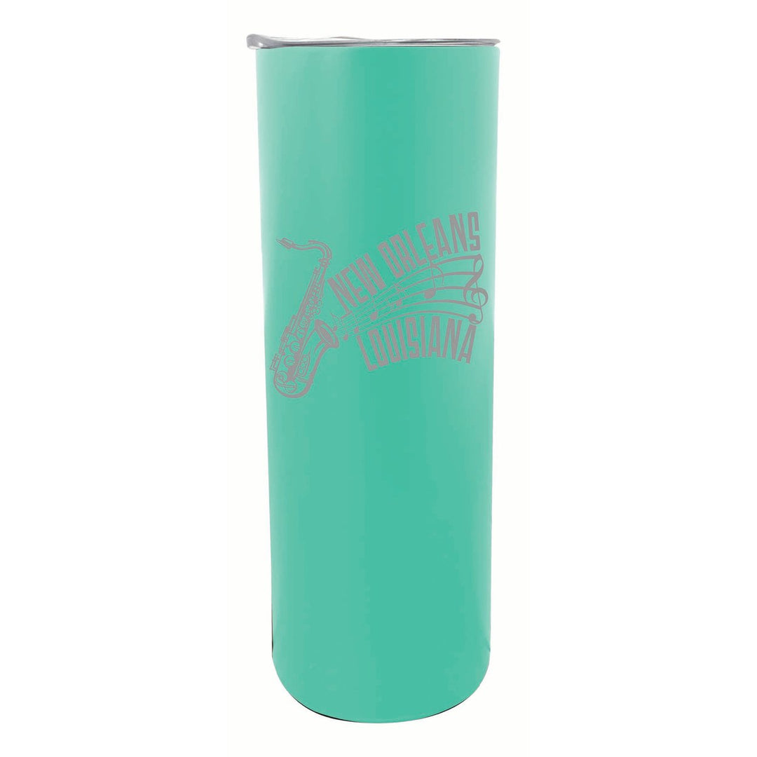 Orleans Louisiana Souvenir 20 oz Engraved Insulated Stainless Steel Skinny Tumbler Image 4