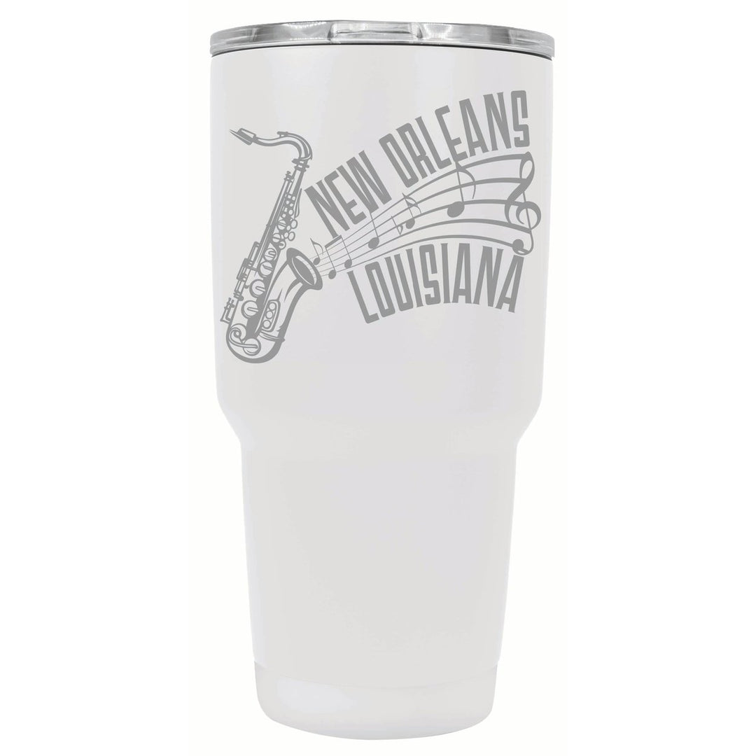 Orleans Louisiana Souvenir 24 oz Engraved Insulated Stainless Steel Tumbler Image 7