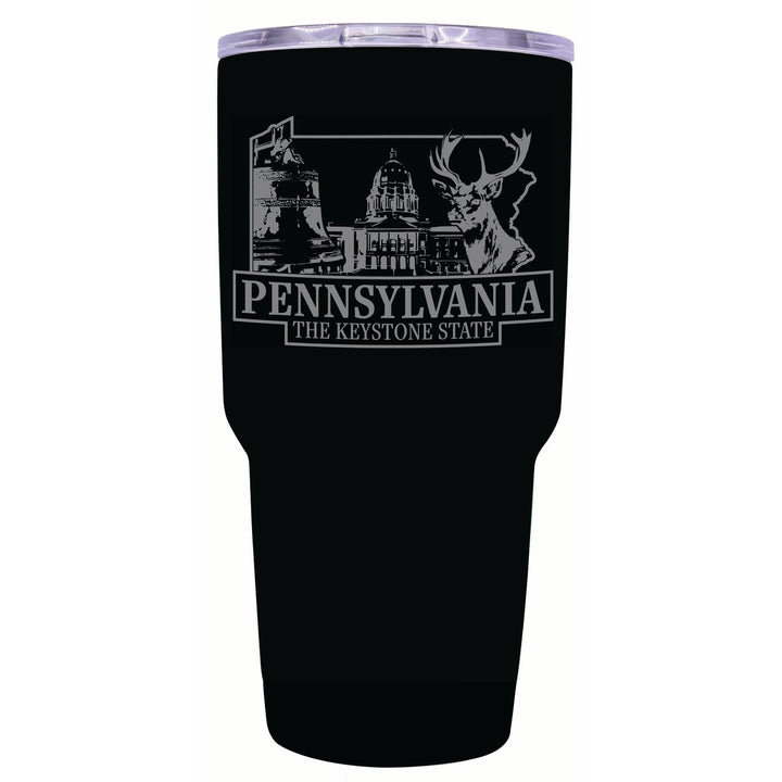 Pennsylvania Souvenir 24 oz Engraved Insulated Stainless Steel Tumbler Image 4