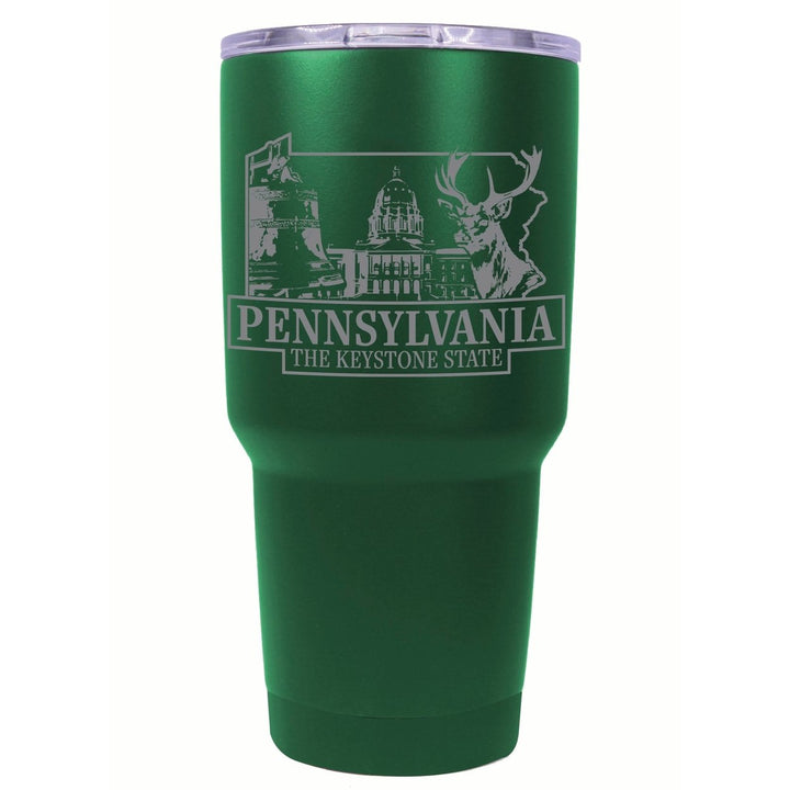 Pennsylvania Souvenir 24 oz Engraved Insulated Stainless Steel Tumbler Image 6