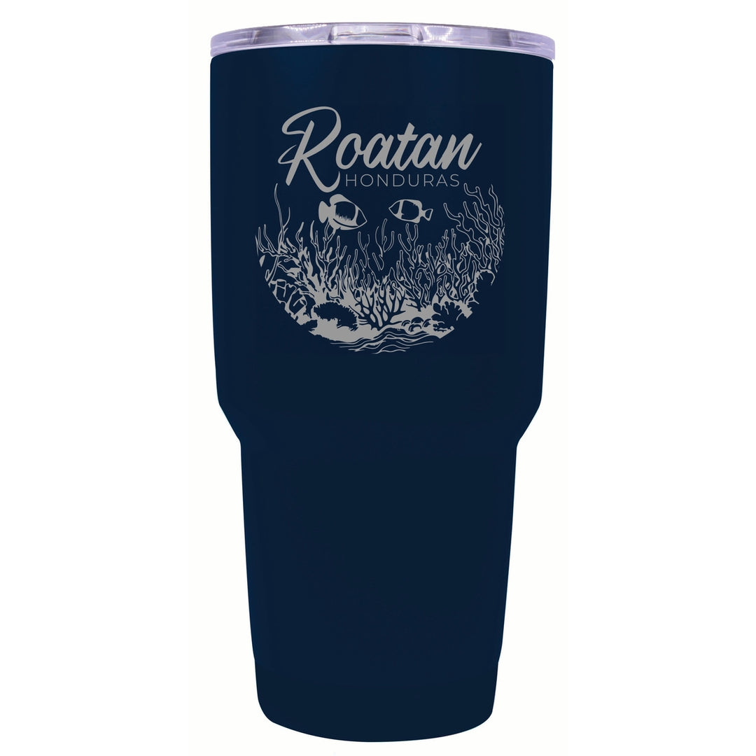 Roatan Honduras Souvenir 24 oz Engraved Insulated Stainless Steel Tumbler Image 1