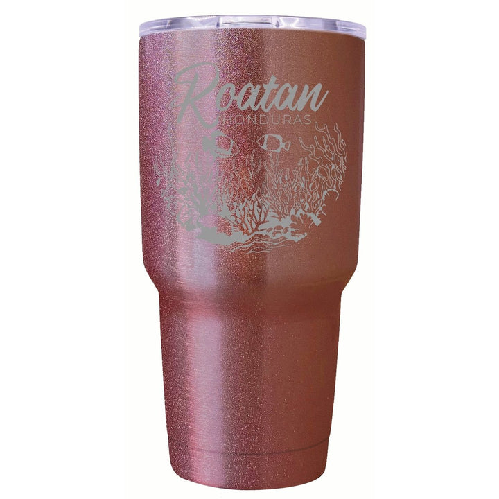 Roatan Honduras Souvenir 24 oz Engraved Insulated Stainless Steel Tumbler Image 1