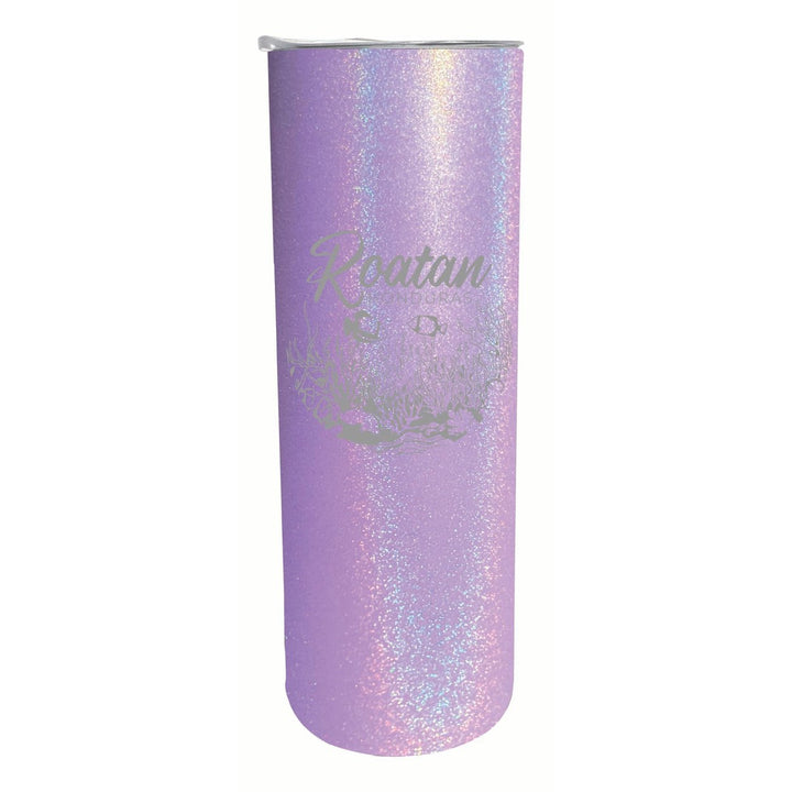 Roatan Honduras Souvenir 20 oz Engraved Insulated Stainless Steel Skinny Tumbler Image 1