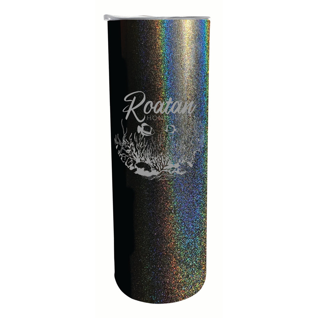 Roatan Honduras Souvenir 20 oz Engraved Insulated Stainless Steel Skinny Tumbler Image 4