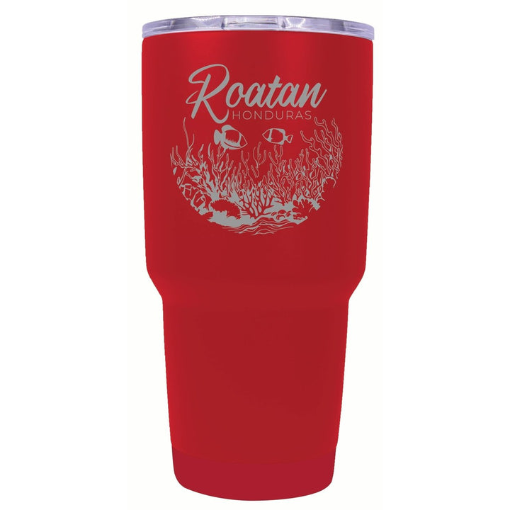 Roatan Honduras Souvenir 24 oz Engraved Insulated Stainless Steel Tumbler Image 1