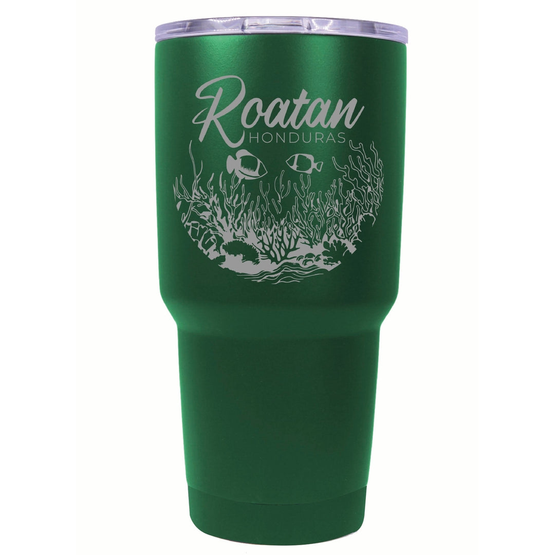 Roatan Honduras Souvenir 24 oz Engraved Insulated Stainless Steel Tumbler Image 6