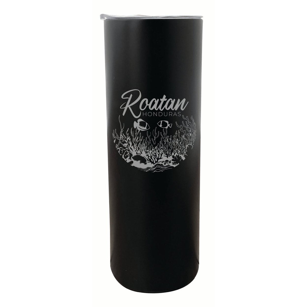 Roatan Honduras Souvenir 20 oz Engraved Insulated Stainless Steel Skinny Tumbler Image 6