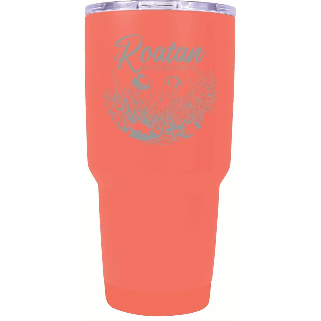 Roatan Honduras Souvenir 24 oz Engraved Insulated Stainless Steel Tumbler Image 7