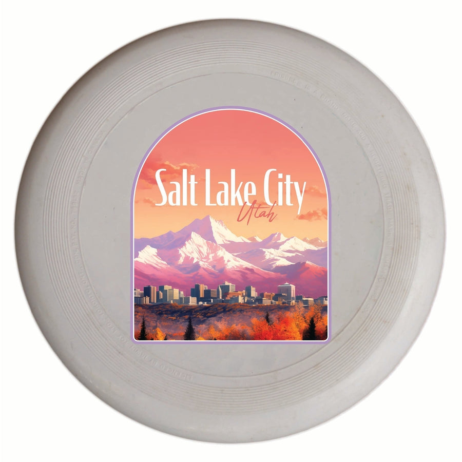 Salt Lake City Utah Design C Souvenir Frisbee Flying Disc Image 1