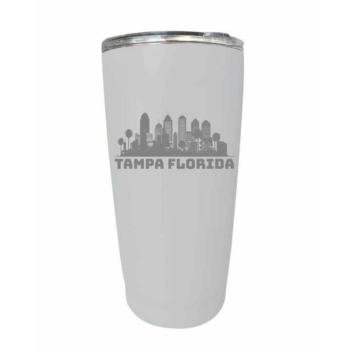 Tampa Florida Souvenir 16 oz Engraved Stainless Steel Insulated Tumbler Image 1