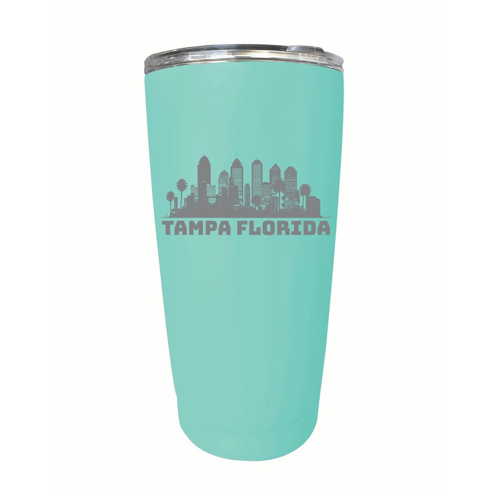 Tampa Florida Souvenir 16 oz Engraved Stainless Steel Insulated Tumbler Image 2