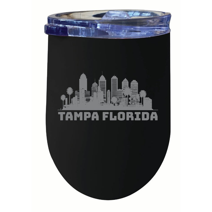 Tampa Florida Souvenir 12 oz Engraved Insulated Wine Stainless Steel Tumbler Image 4