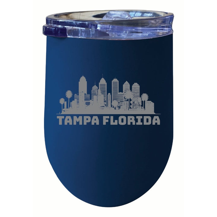 Tampa Florida Souvenir 12 oz Engraved Insulated Wine Stainless Steel Tumbler Image 4