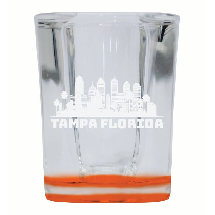 Tampa Florida Souvenir 2 Ounce Engraved Shot Glass Square Image 3