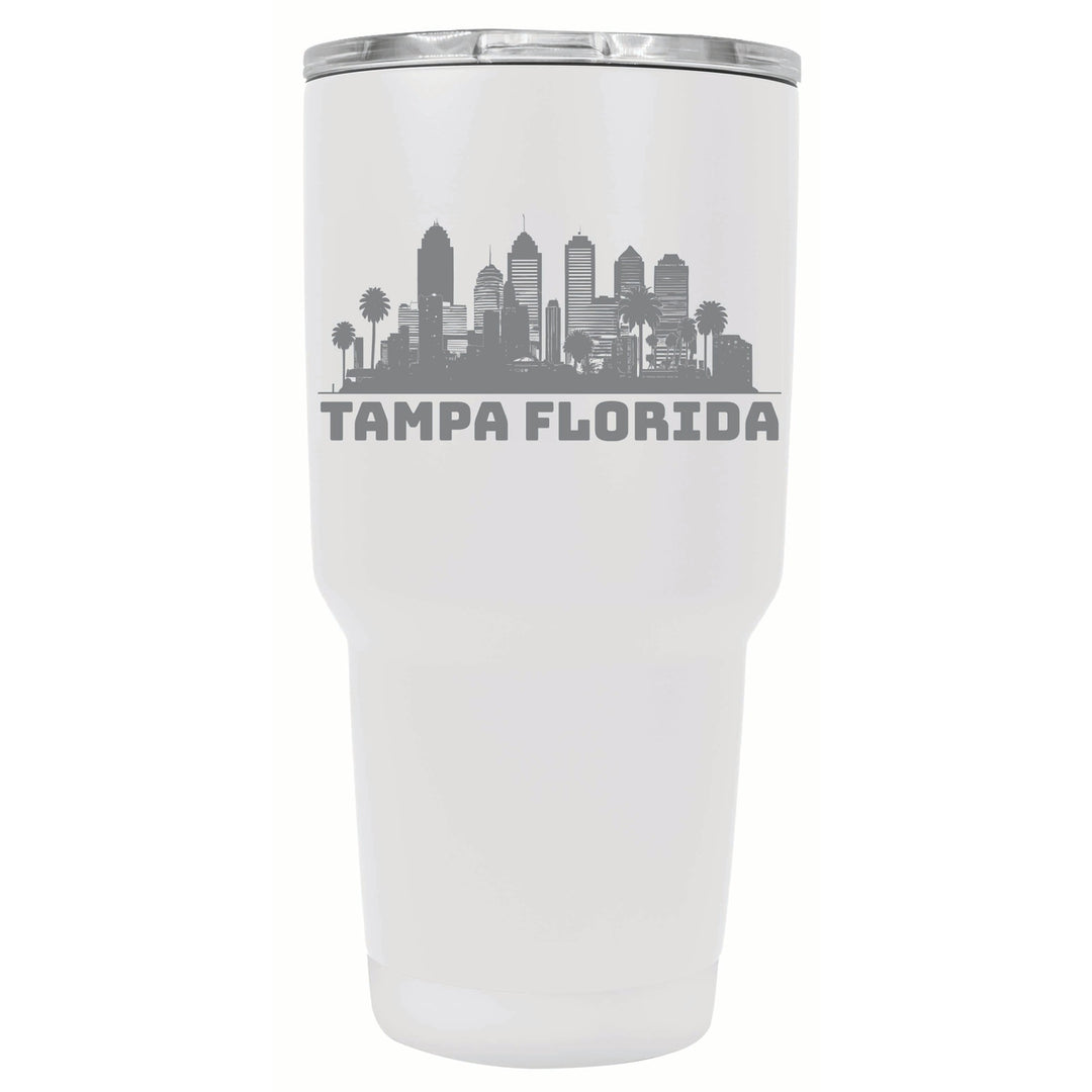 Tampa Florida Souvenir 24 oz Engraved Insulated Stainless Steel Tumbler Image 2