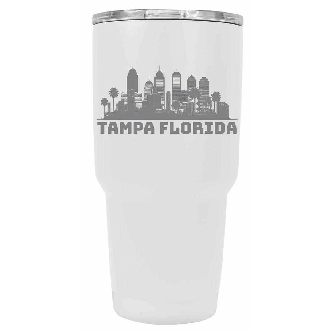 Tampa Florida Souvenir 24 oz Engraved Insulated Stainless Steel Tumbler Image 1