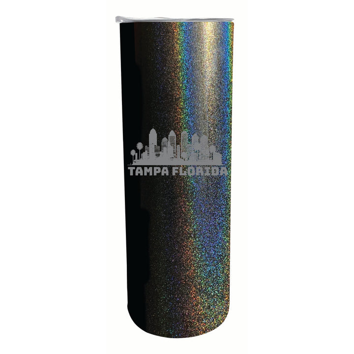 Tampa Florida Souvenir 20 oz Engraved Insulated Stainless Steel Skinny Tumbler Image 3