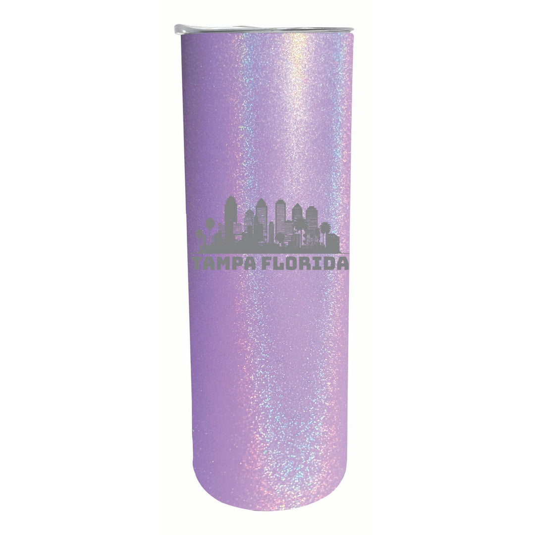 Tampa Florida Souvenir 20 oz Engraved Insulated Stainless Steel Skinny Tumbler Image 4