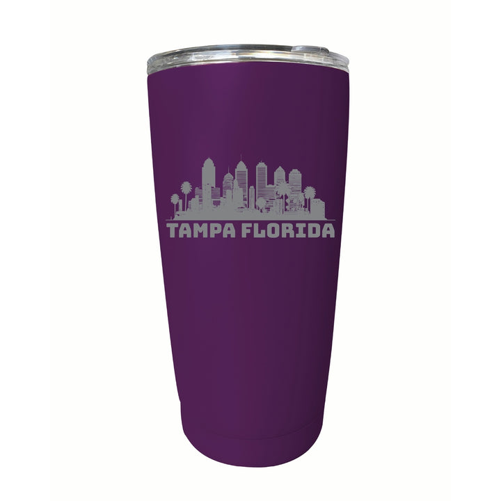 Tampa Florida Souvenir 16 oz Engraved Stainless Steel Insulated Tumbler Image 4