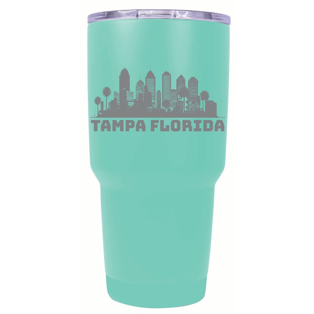 Tampa Florida Souvenir 24 oz Engraved Insulated Stainless Steel Tumbler Image 3