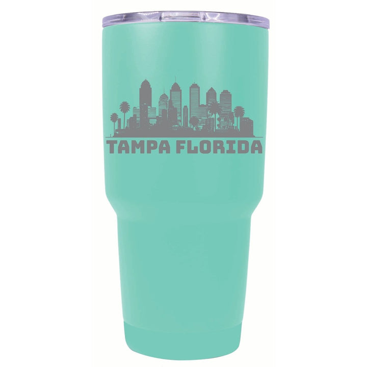 Tampa Florida Souvenir 24 oz Engraved Insulated Stainless Steel Tumbler Image 1