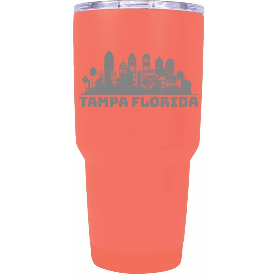 Tampa Florida Souvenir 24 oz Engraved Insulated Stainless Steel Tumbler Image 4