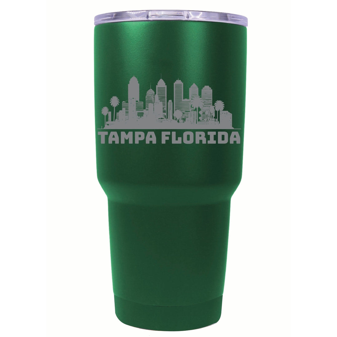 Tampa Florida Souvenir 24 oz Engraved Insulated Stainless Steel Tumbler Image 4