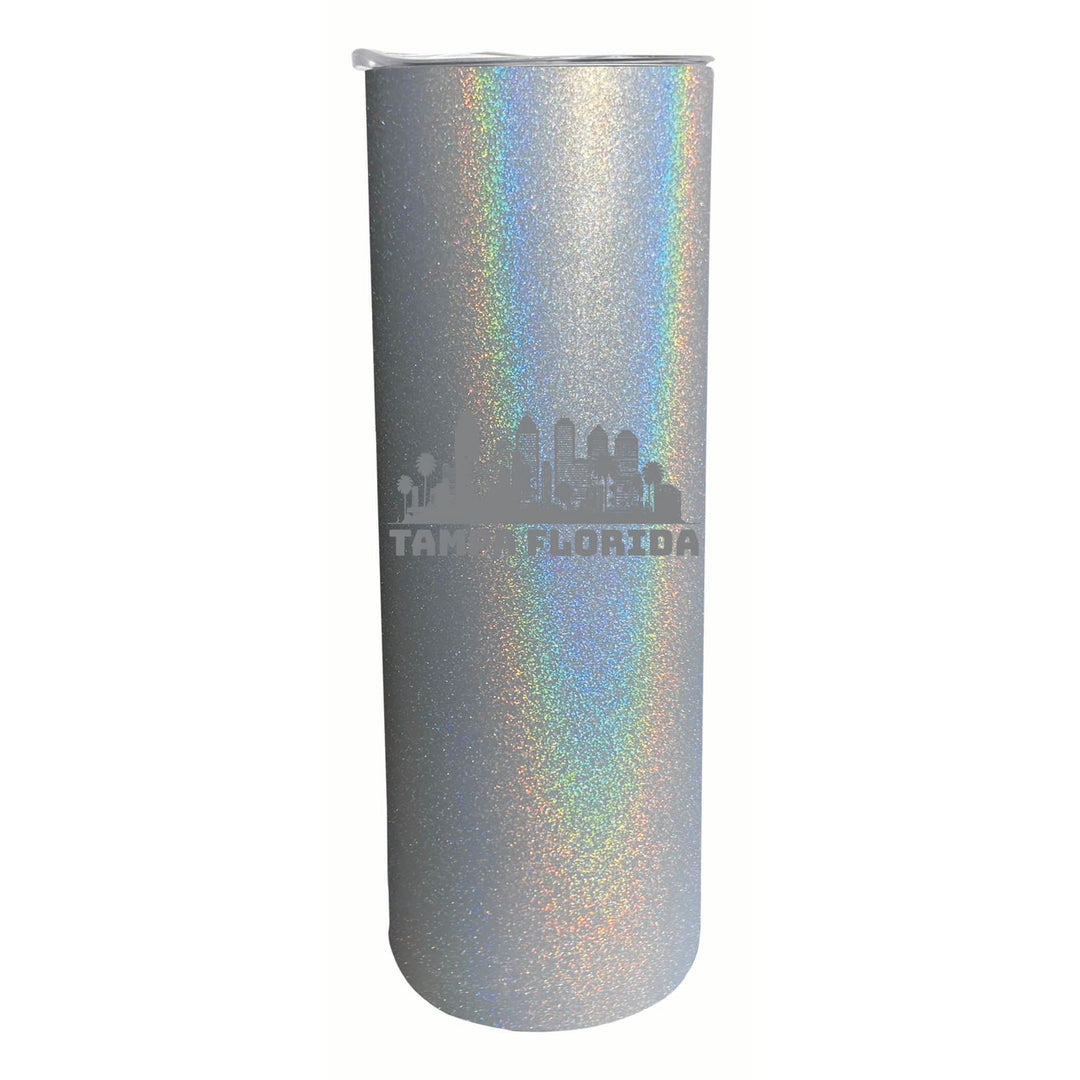 Tampa Florida Souvenir 20 oz Engraved Insulated Stainless Steel Skinny Tumbler Image 4