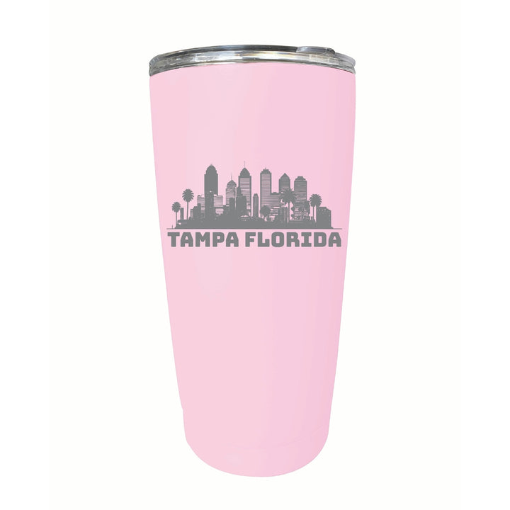 Tampa Florida Souvenir 16 oz Engraved Stainless Steel Insulated Tumbler Image 4