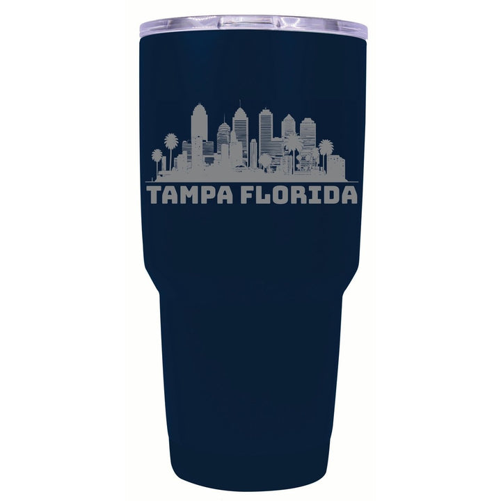 Tampa Florida Souvenir 24 oz Engraved Insulated Stainless Steel Tumbler Image 1