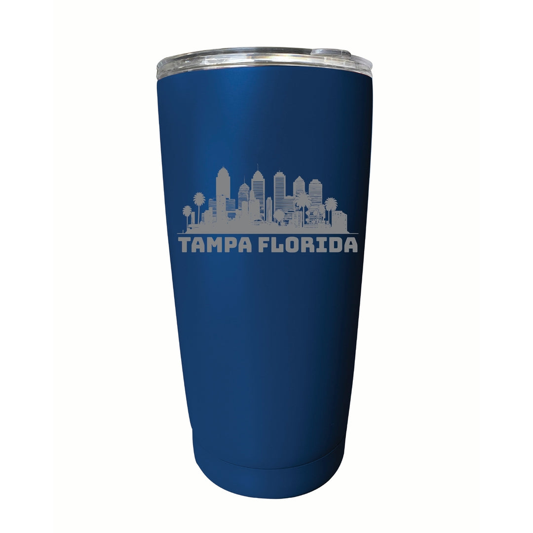 Tampa Florida Souvenir 16 oz Engraved Stainless Steel Insulated Tumbler Image 9