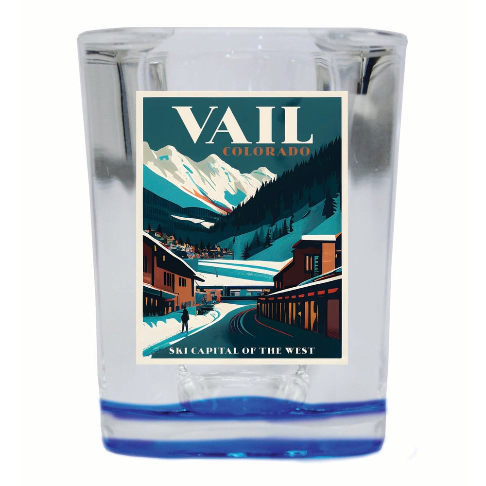 Vail Colorado Design B Souvenir 2 Ounce Shot Glass Square Image 2