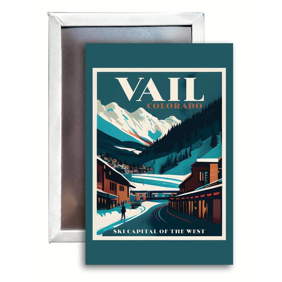 Vail Colorado Design B Souvenir 2x3-Inch Fridge Magnet Image 1