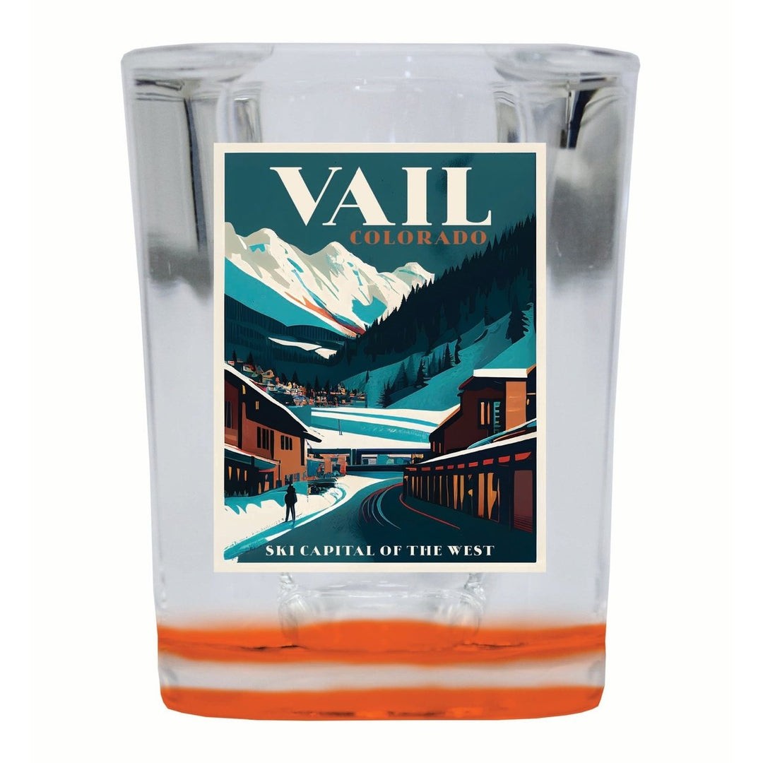 Vail Colorado Design B Souvenir 2 Ounce Shot Glass Square Image 4