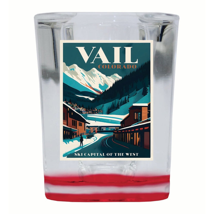 Vail Colorado Design B Souvenir 2 Ounce Shot Glass Square Image 4