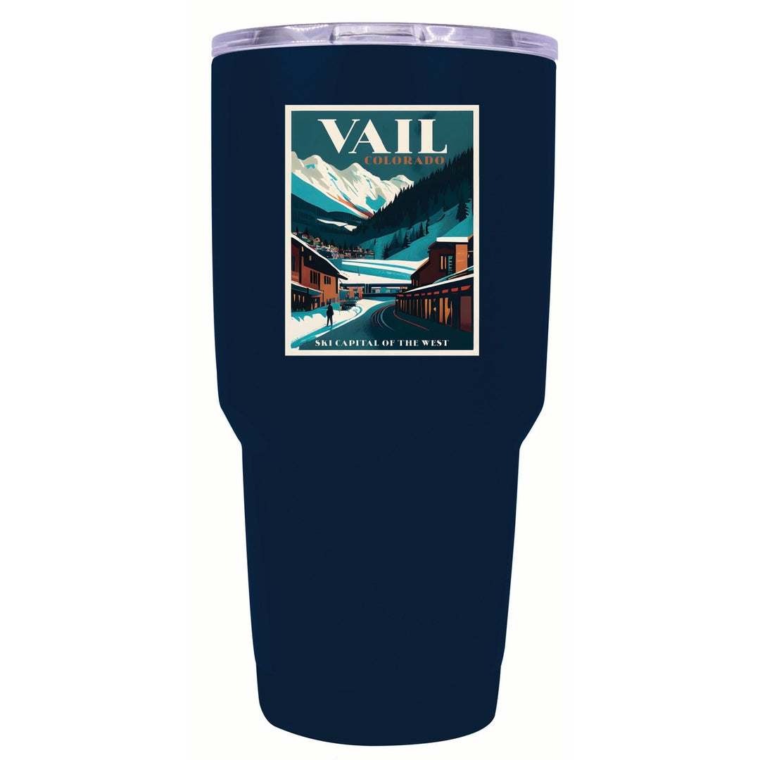 Vail Colorado Design B Souvenir 24 oz Insulated Stainless Steel Tumbler Image 6