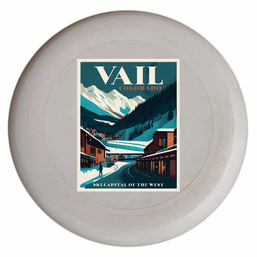 Vail Colorado Design B Souvenir Frisbee Flying Disc Image 1