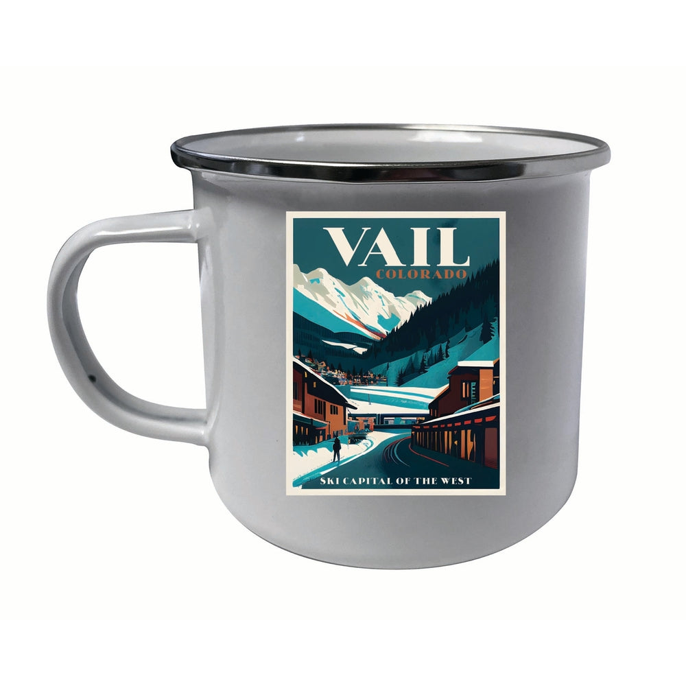 Vail Colorado Design B Souvenir Tin Camper Coffee Mug Image 2