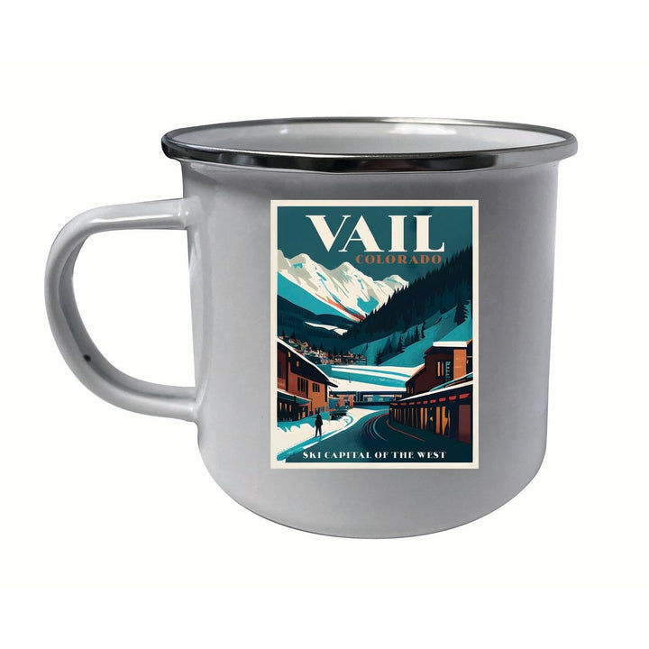 Vail Colorado Design B Souvenir Tin Camper Coffee Mug Image 1