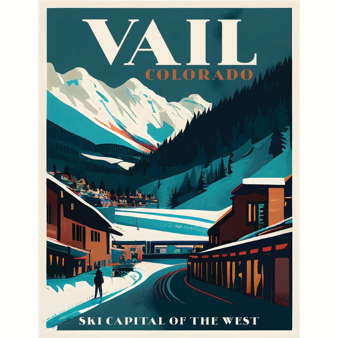 Vail Colorado Design B Souvenir Vinyl Decal Sticker Image 1