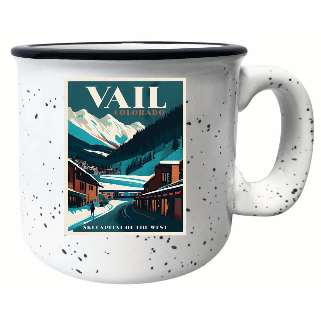 Vail Colorado Design B Souvenir 16 oz Ceramic camping mug Image 1