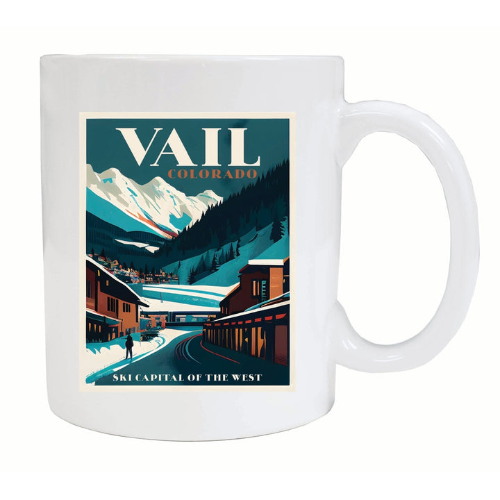 Vail Colorado Design B Souvenir 12 oz Ceramic Coffee Mug Image 2